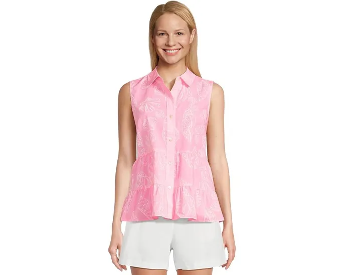 Безрукавка Breah с пуговицами и расклешенным кроем от Lilly Pulitzer