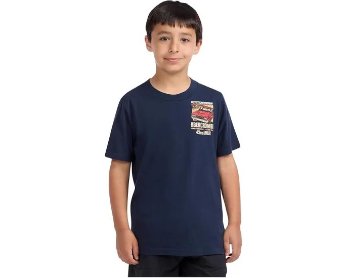 Футболка Abercrombie kids Anf Car Show с автомобильной графикой