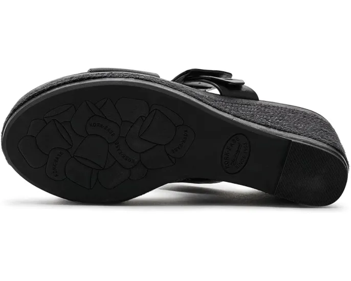 Сандалии Kork-Ease Raya с плетеным клином и большой пряжкой