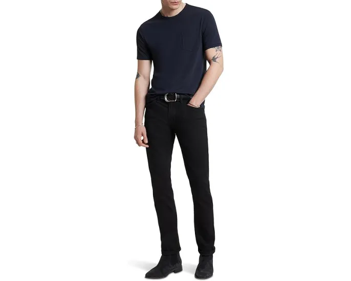 Футболка John Varvatos Bond Burnout с накладным карманом