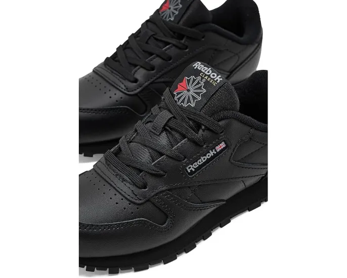 Кроссовки Reebok Classic Leather для детей с кожаным верхом и резиновой подошвой