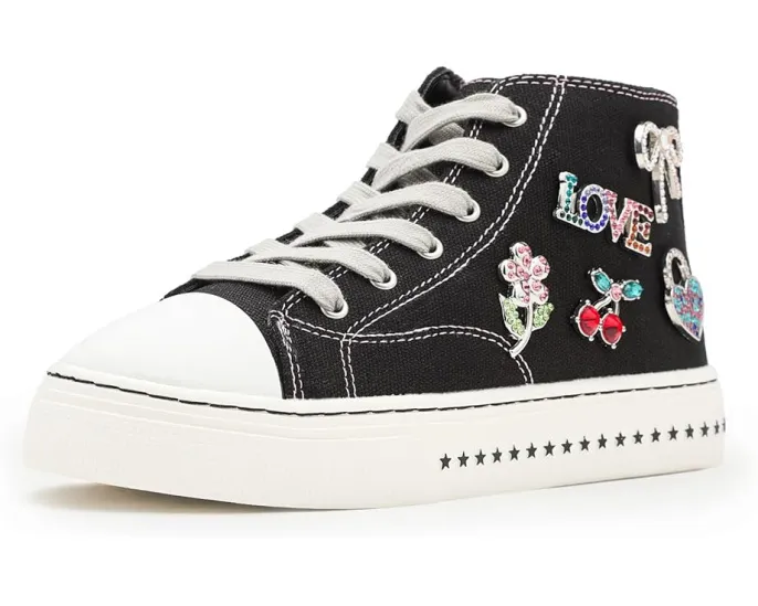 Детские кроссовки Steve Madden Kids Joycee на платформе с нашивками