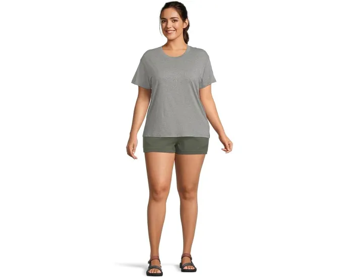 Короткая футболка Prana Everyday из органического хлопка с круглым вырезом