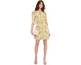 Короткое платье Rayon с принтом и поясом от Adrianna Papell