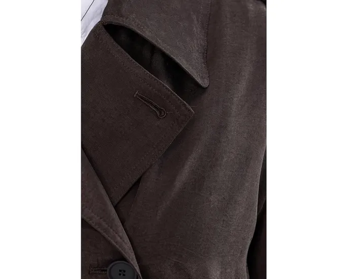 Тренч AllSaints Linnie с поясом и отложным воротником из лиоцелла
