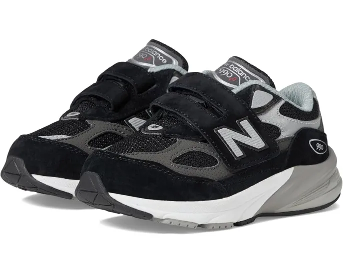 Детские кроссовки New Balance 990v6 с липучкой и светоотражающими деталями