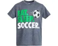 Футболка ChalkTalk SPORTS Kids Soccer CTS ProBlend™ с принтом Eat Sleep Soccer