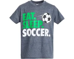 Футболка ChalkTalk SPORTS Kids Soccer CTS ProBlend™ с принтом Eat Sleep Soccer
