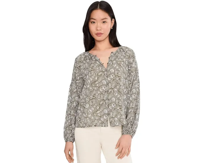 Блуза Feeling Best Button с цветочным принтом и пышными рукавами от Sanctuary