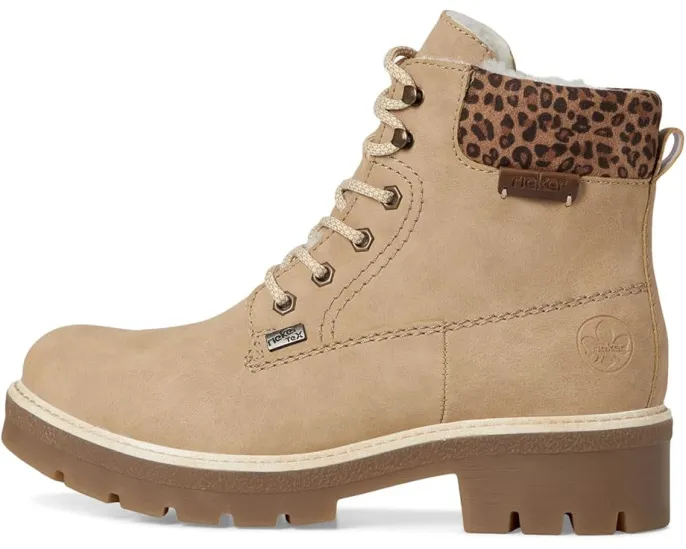 Ботинки Rieker Sabrina 18 на шнуровке с меховым кантом