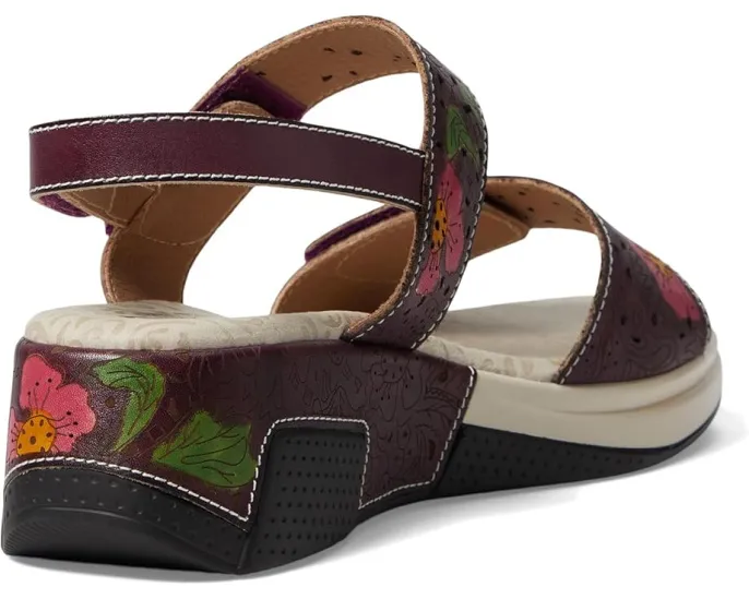 Сандалии Caitlina с ручной росписью цветов и ремешком на щиколотке L'Artiste by Spring Step