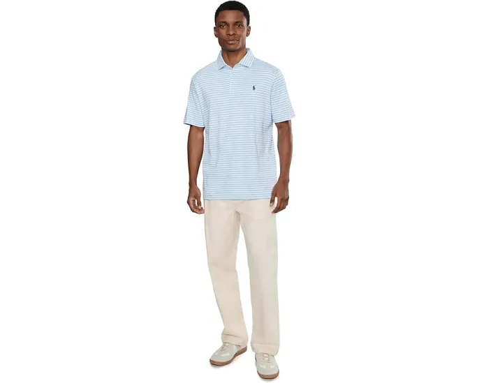 Классическая полосатая поло Polo Ralph Lauren из мягкого хлопка с короткими рукавами
