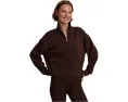 Кроп-толстовка Varley Sian Cropped Half Zip Midlayer с отверстиями для большого пальца