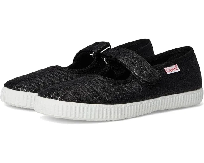 Детские туфельки Cienta Kids 56013 в стиле Мэри Джейн с блестками