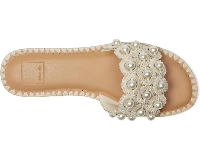 Балетки Harlyn с текстильным верхом и жемчужным декором от Dolce Vita