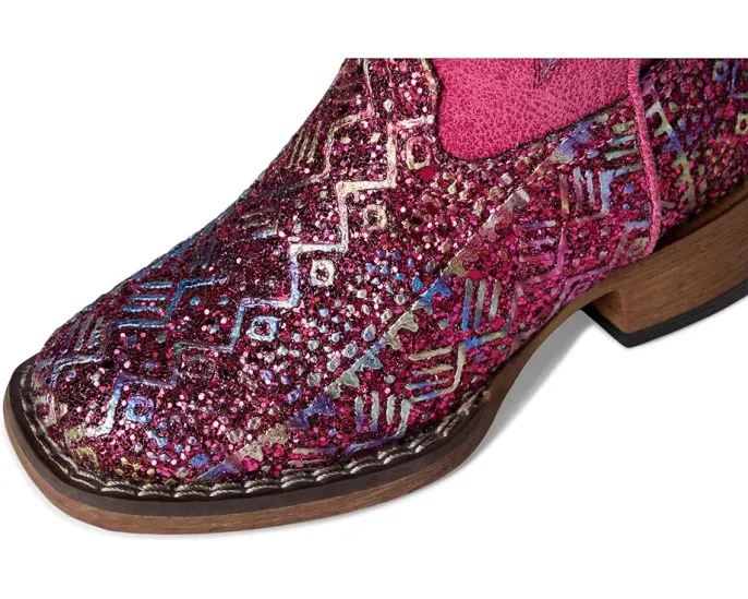 Блестящие сапоги Glitter Aztec II с квадратным носком и подошвой из ТПУ