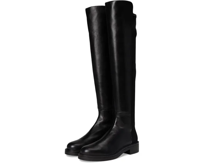 Ботинки Stuart Weitzman 5050 Celia из замши с квадратным каблуком