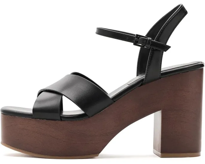 Босоножки GUESS Qeelin с каблуком и платформой