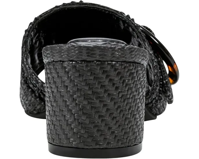 Босоножки Bandolino Anni на устойчивом каблуке с плетением из рафии и крупной пряжкой