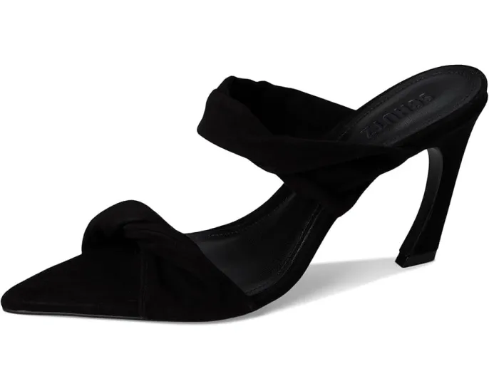 Туфли-мюли Schutz Meline из замши на скульптурной шпильке