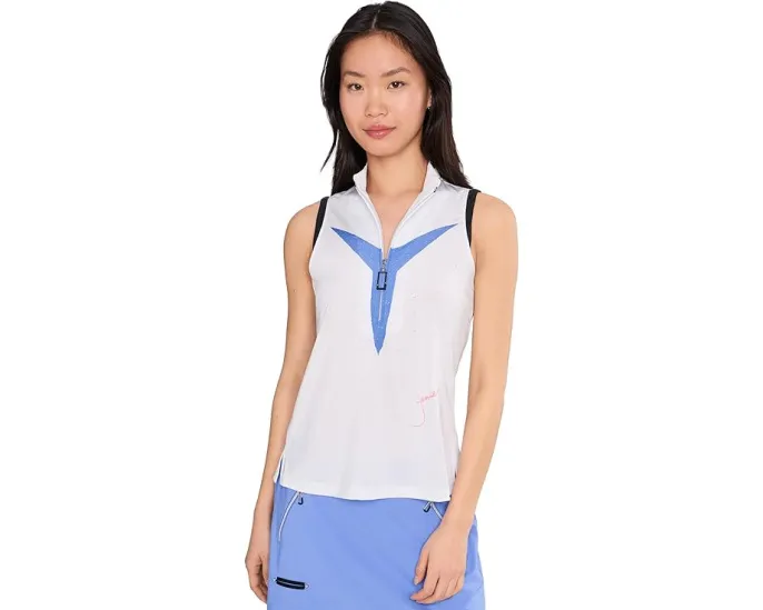 Топ Jamie Sadock без рукавов с воротником стойкой и полумолнией спереди