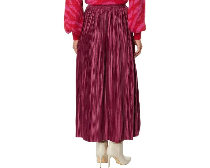 Юбка миди en saison Rozlyn с плиссировкой и эластичным поясом