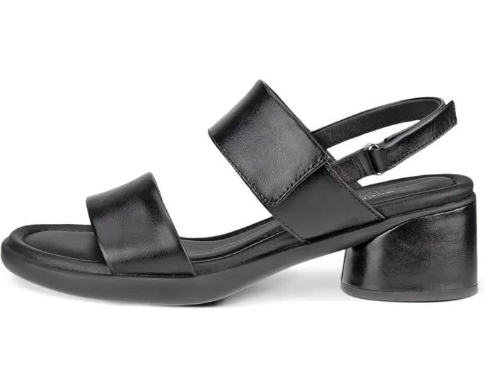 ECCO Босоножки Sculpted 35 Luxe Strap с открытым носком и каблуком-столбиком черные