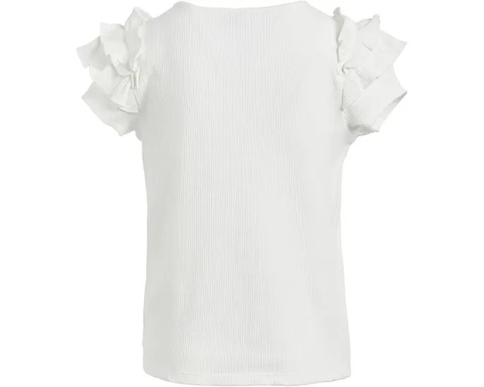 Блузка с рукавами из пике Janie and Jack с рюшами