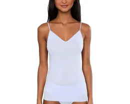 Бесшовный топ на бретелях Cotton Seamless от Hanro с V-образным вырезом