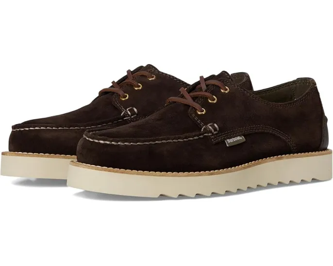 Туфли Derby Barbour Aydon из мягкой замши с клиновидной подошвой