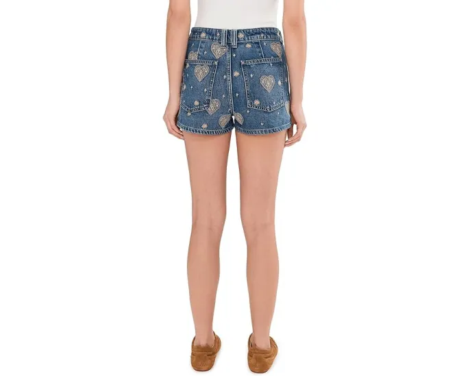 Шорты Free People Bettie с вышивкой из жесткого денима