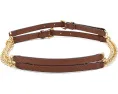 Lauren Ralph Lauren ремень Stacked Chain из кожи с цепочкой