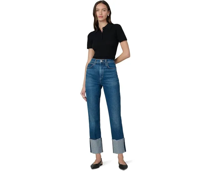 Joe's Jeans The Margot Slim W/ Wide Cuff джинсы с прямыми штанинами и широким манжетом