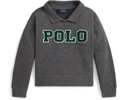 Детская толстовка-поло Polo Ralph Lauren Kids из флиса с логотипом