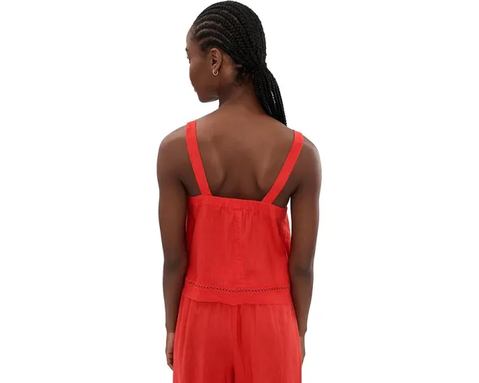 Stella Linen Trim Tank