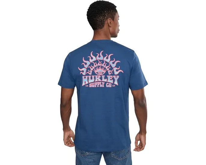 Hurley All Seeing Футболка с коротким рукавом и принтом на груди и спине