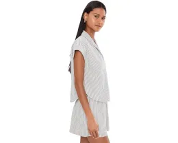 Рубашка Madewell Mindy с капюшоном и полосками