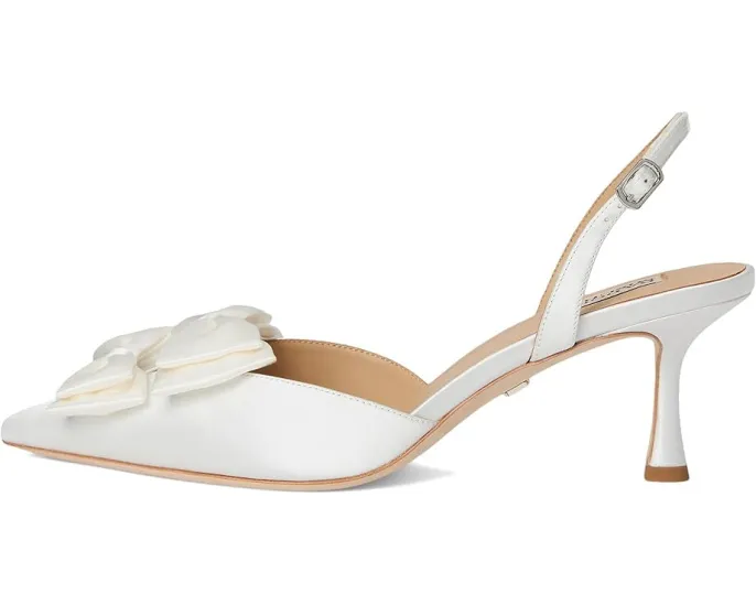 Туфли Badgley Mischka Giovanna на шпильке с шелковым верхом и двойным бантом