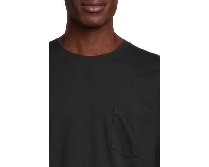 Футболка Carefree Unshrinkable Tee от L.L.Bean с карманом и длинным рукавом