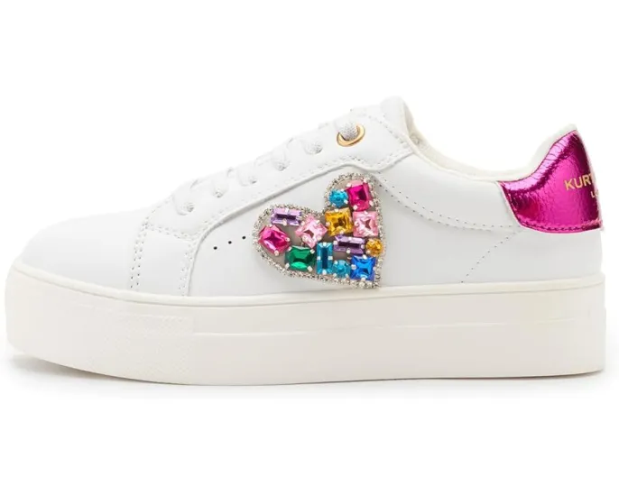 Детские кеды Kurt Geiger London Mini Laney Love Heart с металлическим сердцем