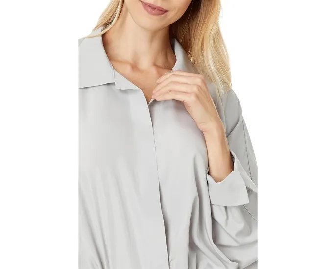 Боди Norma Kamali Super Oversized Boyfriend NK Shirt из хлопкового поплина на застежке-липучке