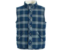 Детская стеганая жилетка Janie and Jack в клетку с начесом