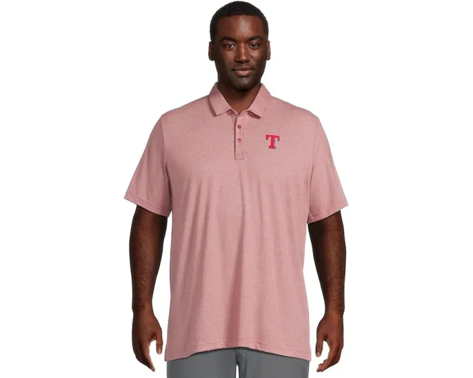 Поло TravisMathew Texas Rangers The Zinna с контрастным логотипом