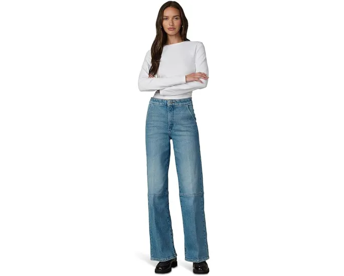 Джинсы Joe's Jeans The Seamed Mia с высокой посадкой и широкими штанинами