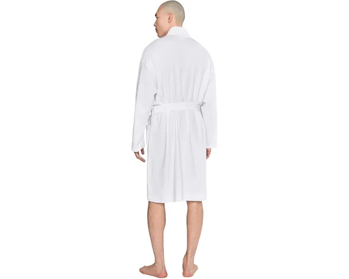 Халат Lacoste из вафельной ткани с вышитым крокодилом