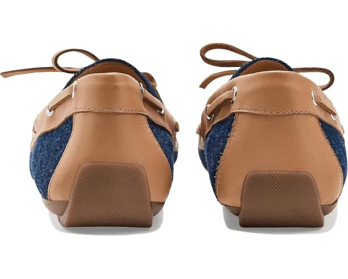 Кроссовки Vaneli Alda из денима и кожи с круглым носком