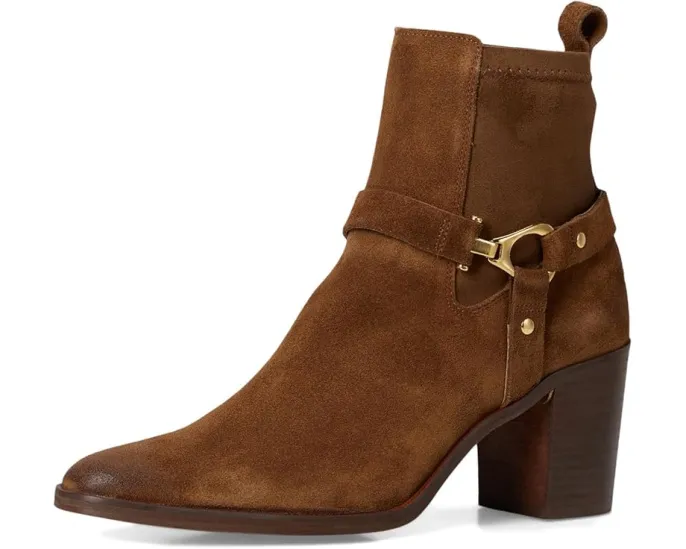 Ботильоны Andre Assous Royal из натуральной кожи с деревянным каблуком