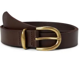 Кожаный ремень Classic Leather Belt от Madewell с регулируемой пряжкой