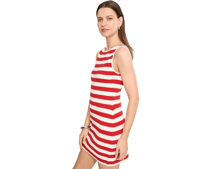 Мини-платье Cameron Mini Dress Show Me Your Mumu в полоску с лодочным вырезом