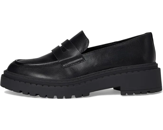 Rocket Dog Лоферы Perry черные на платформе с искусственной кожи и удобной стелькой